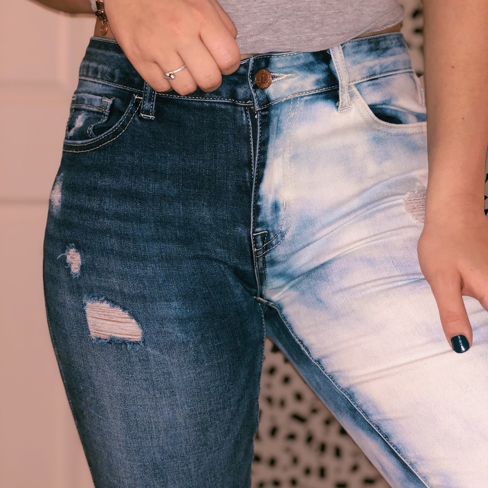 2-toned Skinny Jeans